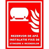 Placuta pentru rezervor de apa instalatie fixa de stingere a incendiilor
